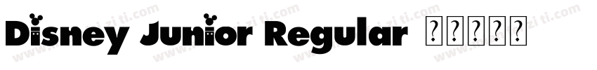 Disney Junior Regular字体转换